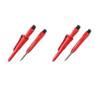 Hultafors Professional Carpenters pencil incl. Long-Lasting Graphite Lead & Sharpener I I 1 Piece I Deep hole Marker with Non-Slip Clip I For Wood, Concrete & Metal Surfaces I 650100 (Pack of 2)