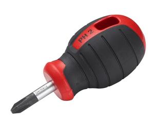 Hultafors |Stubby Phillips Screwdriver|Steel Blade | PH2 x 25mm| PH2 x 25mm | Rubber-coated PPC handle provides a secure grip and helps maximise power transmission during use.