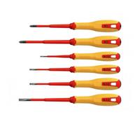 Hultafors Vde Pozidriv & Slotted Screwdriver Set, 6 Piece Multi Colour (One Size)