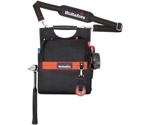Hultafors Work Gear HT5609 Zippered Professional Electrician's Tool Pouch, Zippered Tool Pouch, Ergonomic Rubber Handle, Padded Shoulder Strap