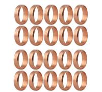 HULTHOR 15mm Copper Compression Olives, Brass Plumbing Olives for 15mm Copper Pipe, Replacement Compression Fittings for Taps, Valves & Radiators (10 or 20 Pack) (Pack of 20)