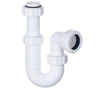 Hulthor 32mm Adjustable P Trap, Telescopic Sink Waste Trap with 76mm Seal, Universal 32mm Basin Trap for Bathroom Sink