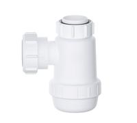 Hulthor 32mm Bottle Trap - Shallow & Height Adjustable Sink Waste Traps for Bathroom Basin Drain Kits, Perfect Basin Trap (Shallow (Low Profile))