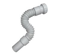 Hulthor 32mm Flexible Waste Pipe Connector - Compression x Plain Spigot Fitting for 1¼" Trap, Universal Waste Pipe Adapter for Sinks & Basins