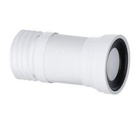 Hulthor Flexible Pan Connector 240-500mm, Universal Toilet Pan Connector for WC Waste Pipe, Adjustable Flexible Toilet Waste Pipe Connector, Easy Install