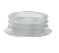 Hulthor Internal Flush Cone for Toilet Cistern - Clear Rubber Seal for Flush Pipe and WC Cistern Connection - Universal Fit Toilet Cistern Seal Washer for 1½” Pipes
