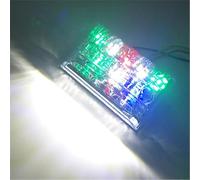 HULUBO 4-Pack LED Emergency Strobe Warning Light,Ultrasonic waterproof edge lamp 24V Truck side lights illuminating the ground (colorful)