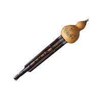 Hulusi Black Zhu Hulusi Flute Gourd Flauta Hulusi G F Key Calabash Flute C BB Folk Instrument Professional Calabash(Bb)