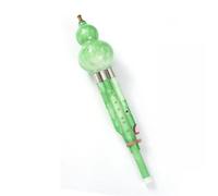 Hulusi Cucurbit Flute Chinese Ethnic Musical Instrument Handmade Hulusi C/bb Key With Case For Music Beginners(Green,B)