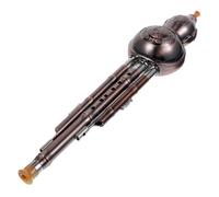 Hulusi Disassemble Three Tone Gourd Silk Musical Instruments Classical Cucurbit Flute Pp Hulusi Beginner(Gold)