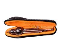 Hulusi Flute 3 Tone C-Key Hulusi Flute Aluminum With Copper Plated Pipes Chinese Traditional Instrument With Case