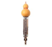 Hulusi Flute 9 Hole Natural Hulusi Instrument Playable In B Key And C Flat Wide Range(G)