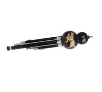 Hulusi Flute All Ebony Hulusi Musical Instrument C Key/B Flat Beginner Student Gourd Flute With Storage Case (Color : 01, Size : B flat)