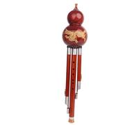 Hulusi Flute All Mahogany Cucurbit Flute C Key/B Flat Cucurbit Flute Musical Instrument With Storage Case (Color : 01, Size : C key)