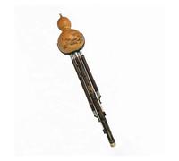 Hulusi Flute Bass Hulusi Flute 3 Tone Black Gourd Flute Professional Hulusi Flute Instrument (Color : Bass D)
