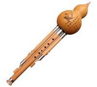 Hulusi Flute Chinese Cucurbit Flute Instrument In F Key/G Key/B Flat/C Key/D Key For Adults Beginners Gourd Flute (Color : C key)