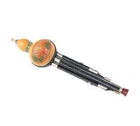 Hulusi Flute Chinese Ethnic Sandalwood Hulusi Instrument Beginner C Key/B Flat Key Professional Playing Hulusi (Color : 01, Size : C key)