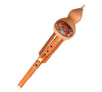 Hulusi Flute Chinese Handmade Hulusi Gourd Cucurbit Flute Ethnic C Key For Beginner Music Lovers