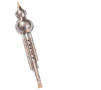 Hulusi Flute Copper And Silver Plated Hulusi In C Key B Flat For Beginners Adults To Practice Playing(Type 3)