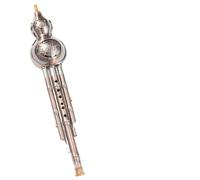 Hulusi Flute Copper And Silver Plated Hulusi In C Key B Flat For Beginners And Professional Performance(Type 3)
