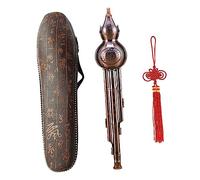 Hulusi Flute Ethnic Musical Instrument Traditional for Music Lover Beginner b flat key 42 cm