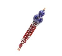 Hulusi Flute For Beginners Blue Seven Hole Five Key Mahogany Gourd Flute In C Or Bb Or Other Keys(9)