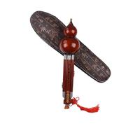 Hulusi Flute For Beginners Hulusi Musical Instrument Redwood Three Tone Instruction Playing In C Or B Flat Key(C key)