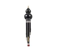 Hulusi Flute For Beginners Natural Rosewood And Ebony Seven Hole Three Tone Hulusi In C Or B Flat Key(3)