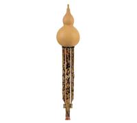 Hulusi Flute Handmade Hot-flowering Hulusi Professional Performance Grade Natural Cucurbit Flute (Color : F key)