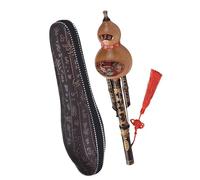 Hulusi Flute Handmade Key Of C Chinese Hulusi Gourd Cucurbit Flute Ethnic Wind Instrument With Case