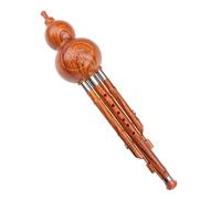 Hulusi Flute Imitation Mahogany Bakelite Hulusi Flute Chinese National Wind Instrument For Beginners C Key/B Flat Hulusi (Color : B flat)