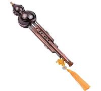 Hulusi Flute Instrument 3 Tone C-Key Hulusi Aluminum With Copper Plated Pipes Chinese Traditional Instrument With Chinese Knot Case