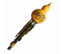 Hulusi Flute Instrument Black Zhu ThreeTone Hulusi Flute Gourd Flauta Crashproof Calabash Flute Hulusi Professional Hulusi(A)