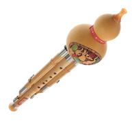 Hulusi Flute Instrument Chinese Ethnic Musical Instrument C Key Cucurbit Flute Gourd Zhu Hulusi Handmade Wooden