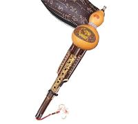 Hulusi Flute Instrument Chinese Handmade Hulusi Ethnic Beginner'S Musical Instrument Seven-Hole Cucurbit C Tune Lower B Tune For Beginner(A,C key)