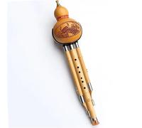 Hulusi Flute Instrument Chinese Handmade Hulusi Musical Instrument With Storage Bag C/Bb Key Folk Musical Instrument(Up N-C)