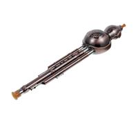 Hulusi Flute Instrument Hulusi Flute Three Tone Gourd Silk Musical Instruments Chinese Ethnic Porcelain Pp For Beginner(Gold)
