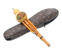 Hulusi Flute Instrument National Musical Instrument Hulusi With Leather Box Phoenix Zhu Material C Tone B Flat Tone(C)