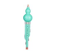 Hulusi Flute Instrument Three-tone National Hulusi Instrument Beginner C-tone B Flat Adult Seven-hole Hulusi(Green,Bb)