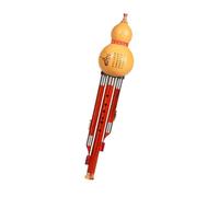 Hulusi flute, Natural Gourd Rosewood Tone Tube Hulusi C Key B Flat Tone Adult Beginner Performance Instrument(F)