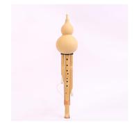 Hulusi Flute Performance Type C Key/B Flat Wide Range Nine-hole Hulusi Flute Chinese Traditional Woodwind Instrument (Color : C key)