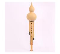 Hulusi Flute Performance Type C Key/B Flat Wide Range Nine-hole Hulusi Flute Chinese Traditional Woodwind Instrument (Color : B flat)