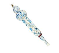 Hulusi Flute Professional Chinese Handmade Hulusi Flute Double Tone C Key Gourd Flute Ethnic Instrument With Case (Color : Style 02)