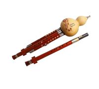Hulusi flute, Professional Chinese Handmade Rosewood Hulusi Flute Double Tone C/Bb Gourd Flauta With Case