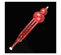 Hulusi Flute Resin Cucurbit Flute C Key/B Flat Beginner Double Tone Cucurbit Flute Instrument With Case (Color : 03, Size : C Key)