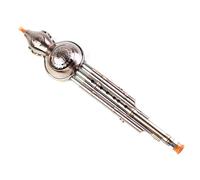 Hulusi Flute Resin-plated Copper-plated Three-tone Hulusi Musical Instrument In C/B Flat, Professional Performance Type Hulusi (Color : C key)