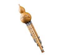 Hulusi Flute Three Tone Hulusi Adult Beginner Natural Hulusi Flute Wind Instrument With Storage Case (Color : C key)