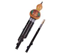 Hulusi Flute Two Tone Hulusi Flute Purple Flute Hulusi Professional Folk Instrument (Color : F and G)