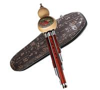 Hulusi Flute Yunnan Natural Mahogany Hulusi Musical Instrument B Flat/C Key Adult Student Chinese Hulusi Flute (Color : D key)