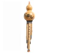Hulusi Golden Zhu Nine-hole Seven-hole Adult Beginner Exam Playing Hulusi Instrument B Tune C Tune G Tune F Tune(7 holes,C)